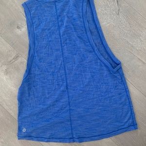 LuluLemon blue singlet - size 4